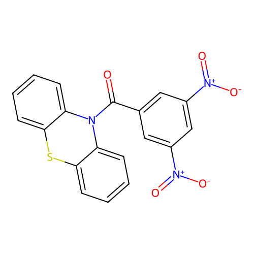 (3,5-dinitrophenyl)(10H-phenothiazin-10-yl)methanone structure