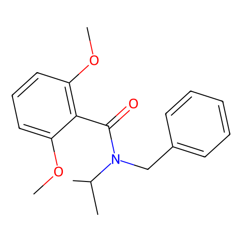 N-benzyl-2,6-dimethoxy-N-(propan-2-yl)benzamide structure