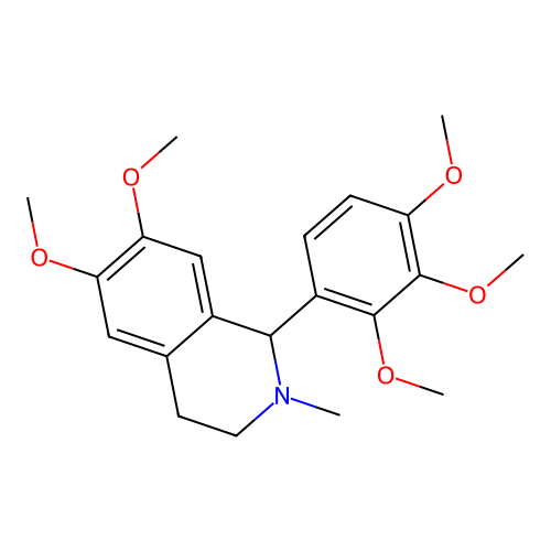 6,7-Dimethoxy-2-methyl-1-(2,3,4-trimethoxyphenyl)-1,2,3,4-tetrahydroisoquinoline structure