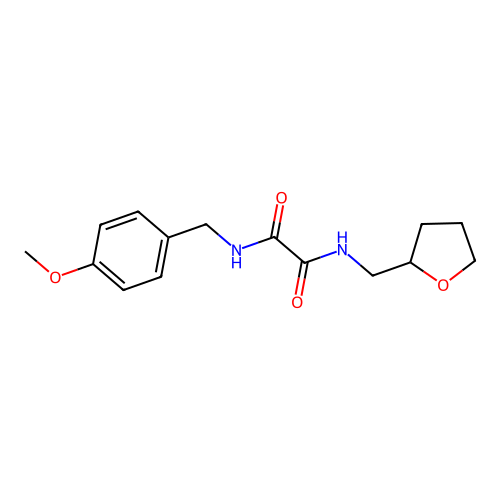 N-(4-methoxybenzyl)-N'-(tetrahydrofuran-2-ylmethyl)ethanediamide structure