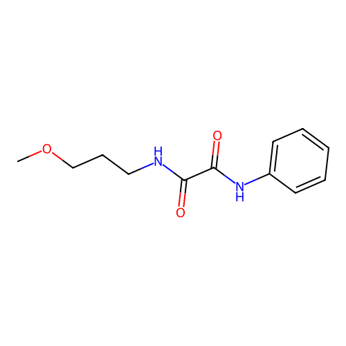 N-(3-methoxypropyl)-N'-phenylethanediamide structure
