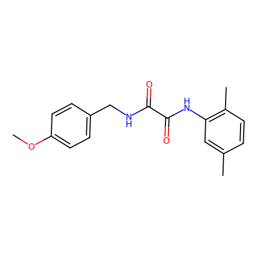 N-(2,5-dimethylphenyl)-N'-(4-methoxybenzyl)ethanediamide structure