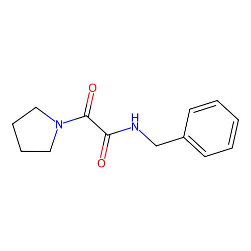 N-benzyl-2-oxo-2-pyrrolidin-1-ylacetamide structure