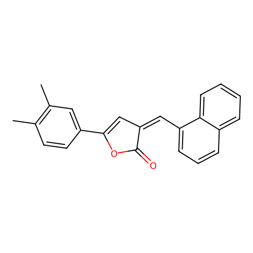 5-(3,4-Dimethylphenyl)-3-(naphthalen-1-ylmethylidene)furan-2-one structure