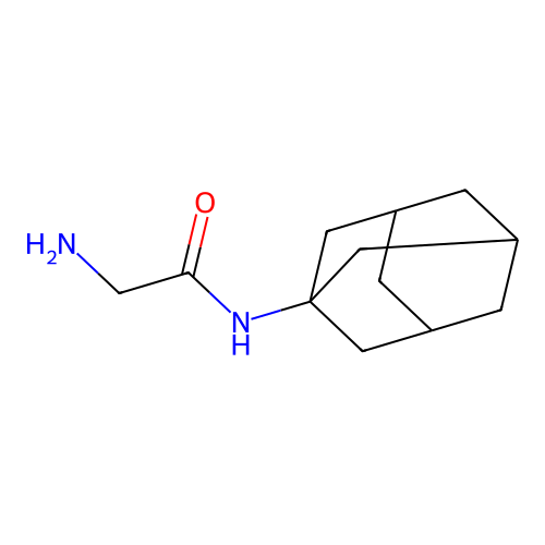 N-tricyclo[3.3.1.1~3,7~]dec-1-ylglycinamide structure