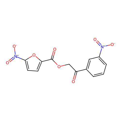 2-(3-Nitrophenyl)-2-oxoethyl 5-nitrofuran-2-carboxylate structure