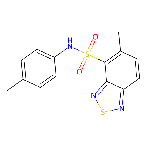 5-Methyl-N-(4-methylphenyl)-2,1,3-benzothiadiazole-4-sulfonamide structure