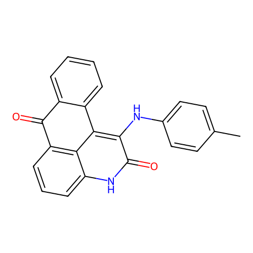 1-[(4-methylphenyl)amino]-3H-naphtho[1,2,3-de]quinoline-2,7-dione structure