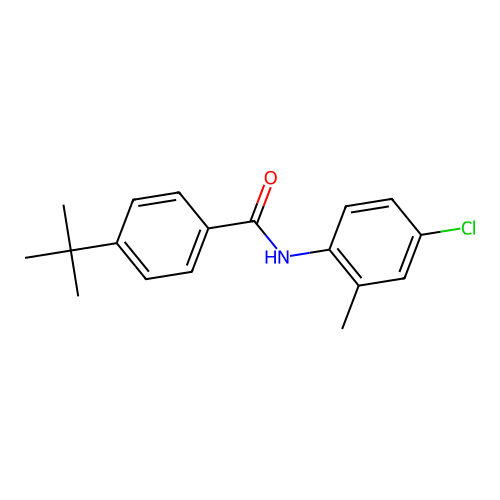 4-tert-butyl-N-(4-chloro-2-methylphenyl)benzamide structure