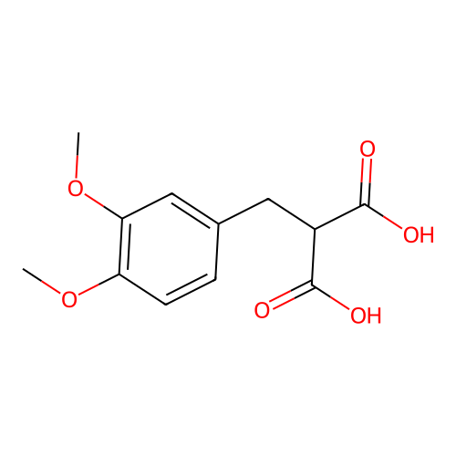 2-((3,4-Dimethoxyphenyl)methyl))propanedioic Acid structure