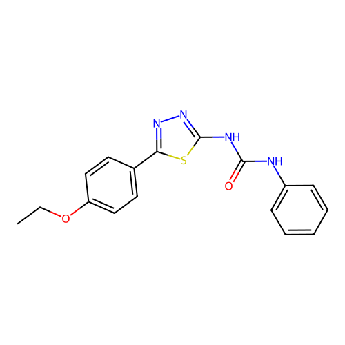 1-[5-(4-Ethoxyphenyl)-1,3,4-thiadiazol-2-yl]-3-phenylurea structure