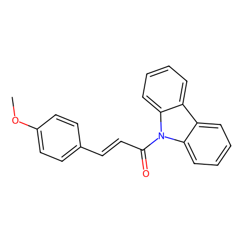 1-Carbazol-9-yl-3-(4-methoxyphenyl)prop-2-en-1-one structure