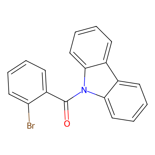 (2-bromophenyl)(9H-carbazol-9-yl)methanone structure