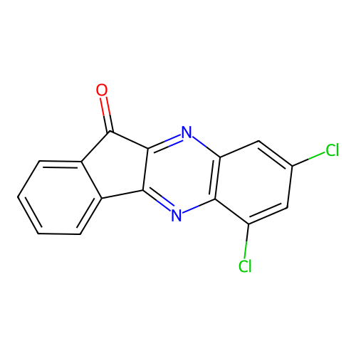 6,8-Dichloro-11H-indeno[1,2-b]quinoxalin-11-one structure