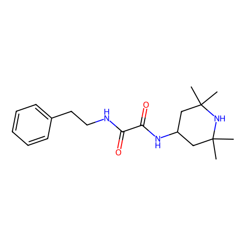 N-Phenethyl-N'-(2,2,6,6-tetramethyl-piperidin-4-yl)-oxalamide structure
