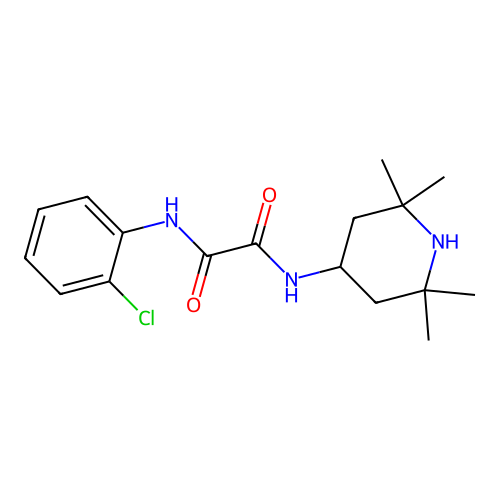 N-(2-chlorophenyl)-N'-(2,2,6,6-tetramethylpiperidin-4-yl)ethanediamide structure