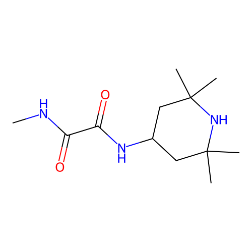 N-methyl-N'-(2,2,6,6-tetramethylpiperidin-4-yl)ethanediamide structure