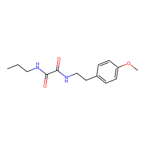 N-[2-(4-methoxyphenyl)ethyl]-N'-propylethanediamide structure