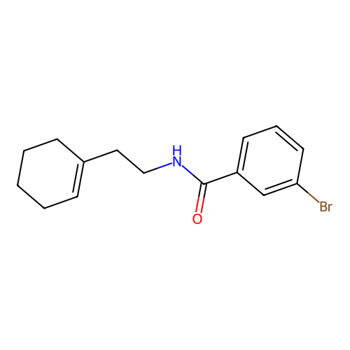 3-bromo-N-[2-(cyclohexen-1-yl)ethyl]benzamide structure