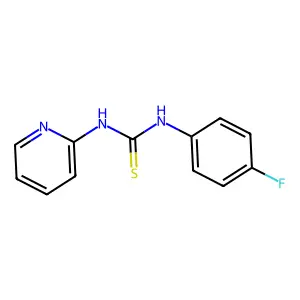 1-(4-Fluorophenyl)-3-pyridin-2-ylthiourea structure