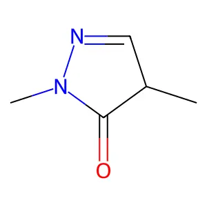 3H-Pyrazol-3-one, 2,4-dihydro-2,4-dimethyl- structure