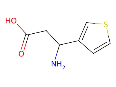 3-Amino-3-(3-thienyl)propanoic acid structure