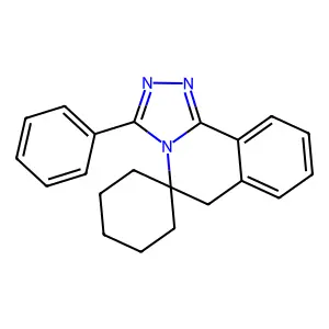 3-phenylspiro[6H-[1,2,4]triazolo[3,4-a]isoquinoline-5,1'-cyclohexane] structure