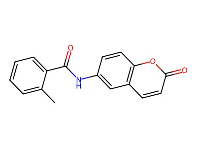 2-methyl-N-(2-oxo-2H-chromen-6-yl)benzamide structure