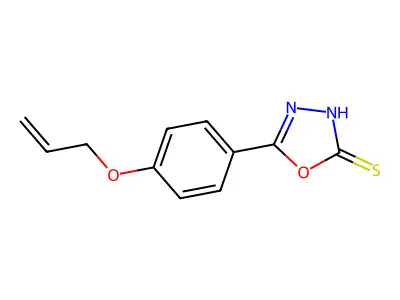 5-[4-(Prop-2-en-1-yloxy)phenyl]-1,3,4-oxadiazole-2-thiol structure