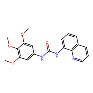 1-Quinolin-8-yl-3-(3,4,5-trimethoxyphenyl)urea structure