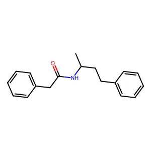 2-phenyl-N-[(2R)-4-phenylbutan-2-yl]acetamide structure