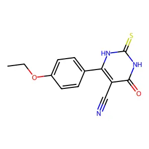 6-(4-Ethoxyphenyl)-4-oxo-2-thioxo-1,2,3,4-tetrahydropyrimidine-5-carbonitrile structure