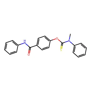 Methyl-phenyl-thiocarbamic acid O-(4-phenylcarbamoyl-phenyl) ester structure