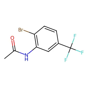 N-[2-bromo-5-(trifluoromethyl)phenyl]acetamide structure