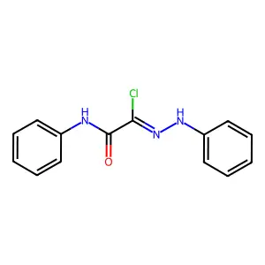 2-Chloro-2-(2-phenylhydrazono)-N-phenylacetamide structure