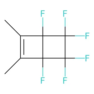 1,4,5,5,6,6-Hexafluoro-2,3-dimethylbicyclo[2.2.0]hex-2-ene structure