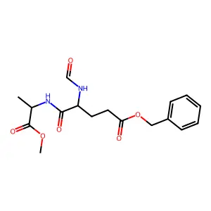 L-Alanine, N-(N-formyl-L-alpha-glutamyl)-, 1-methyl 5-(phenylmethyl) ester structure