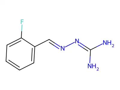 Amino(2-(2-Fluorobenzylidene)Hydrazinyl)Methaniminium Chloride structure