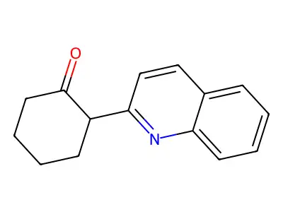 Cyclohexanone, 2-(2-quinolinyl)- structure