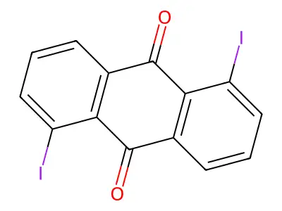 1,5-Diiodoanthracene-9,10-dione structure