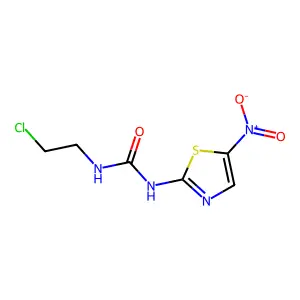 Urea, N-(2-chloroethyl)-N'-(5-nitro-2-thiazolyl)- structure