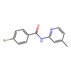 4-bromo-N-(4-methylpyridin-2-yl)benzamide structure