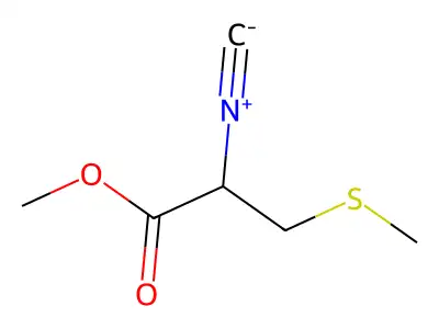 Methyl 2-isocyano-3-methylsulfanylpropanoate structure