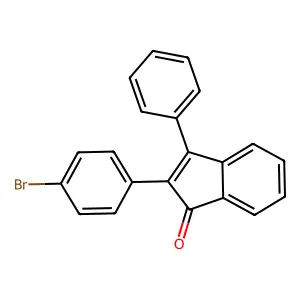 Bromdiphenyl indenone structure