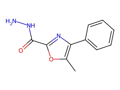 5-Methyl-4-phenyl-1,3-oxazole-2-carbohydrazide structure