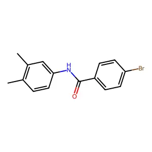 4-溴-N-(3,4-二甲基苯基)苯甲酰胺 structure