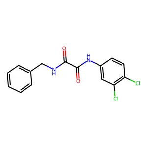 N-benzyl-N'-(3,4-dichlorophenyl)oxamide structure
