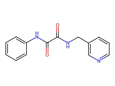 N'-phenyl-N-(pyridin-3-ylmethyl)oxamide structure
