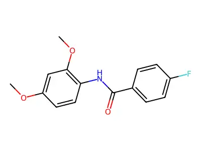 N-(2,4-dimethoxyphenyl)-4-fluorobenzamide structure