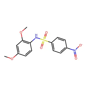 N-(2,4-dimethoxyphenyl)-4-nitrobenzenesulfonamide structure